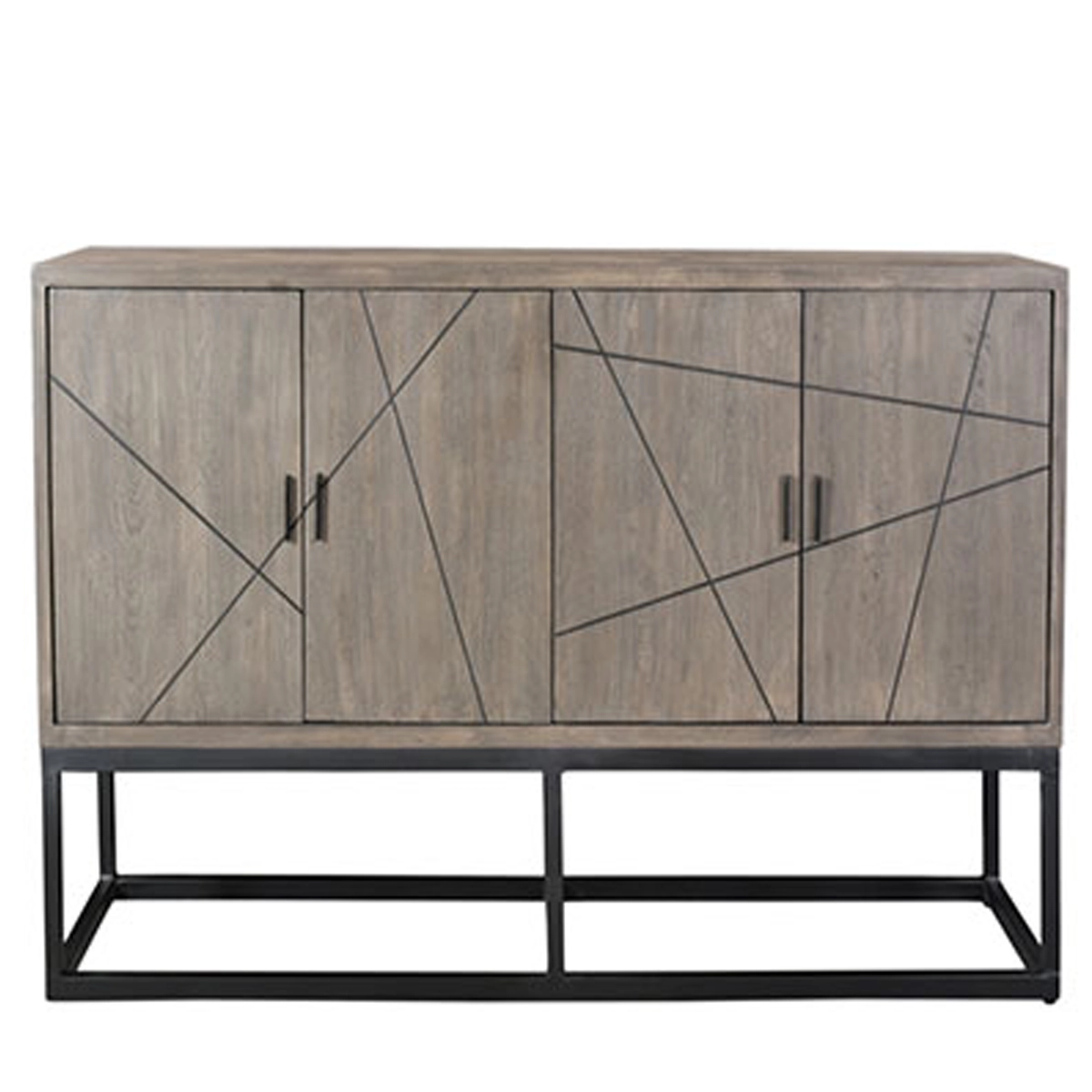 Industrial Buffet With Reclaimed Wood Top And Iron Legs