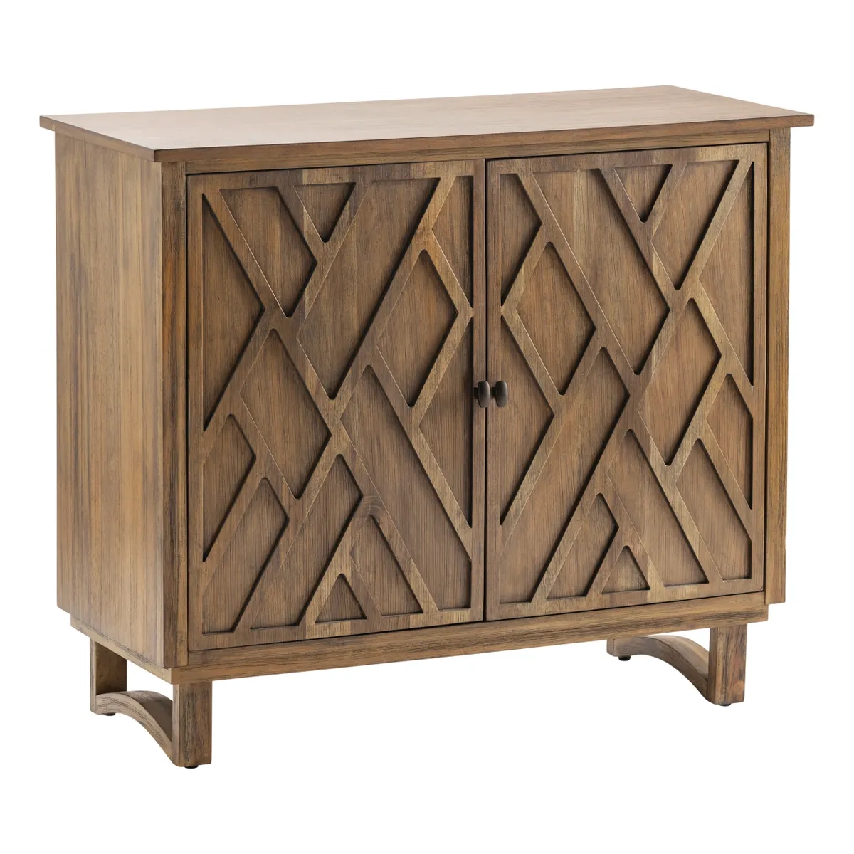Mid-Century Chevron Charm Cabinet